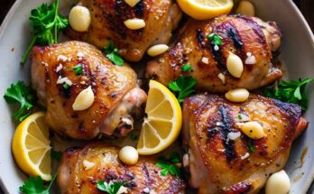 Lemon Garlic Parmesan Chicken Thighs Recipe