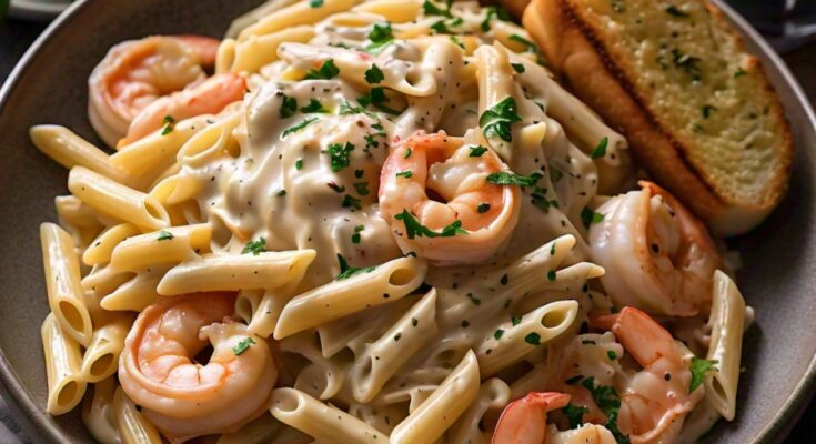 Easy Creamy Shrimp Pasta