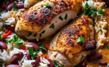 One-Pot Chicken, Rice & Beans